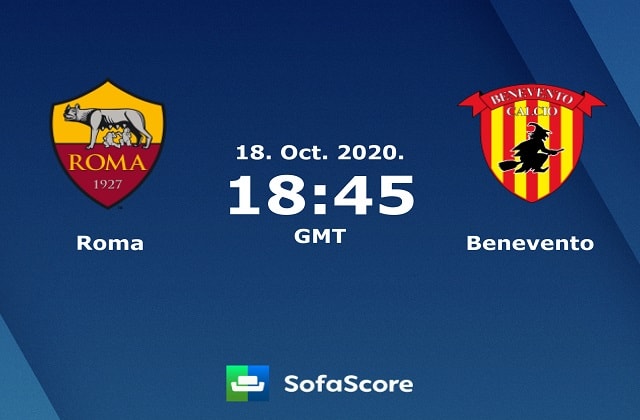 Soi kèo bóng đá 88FUN trận AS Roma vs Benevento, 1h45 – 19/10/2020