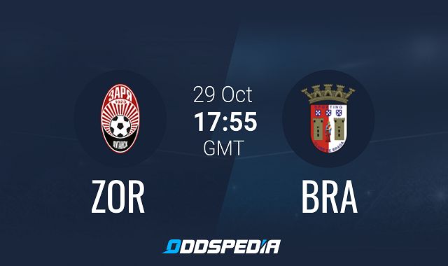 Soi kèo bóng đá 88FUN trận FK Zorya Luhansk vs Braga, 0:55 – 30/10/2020