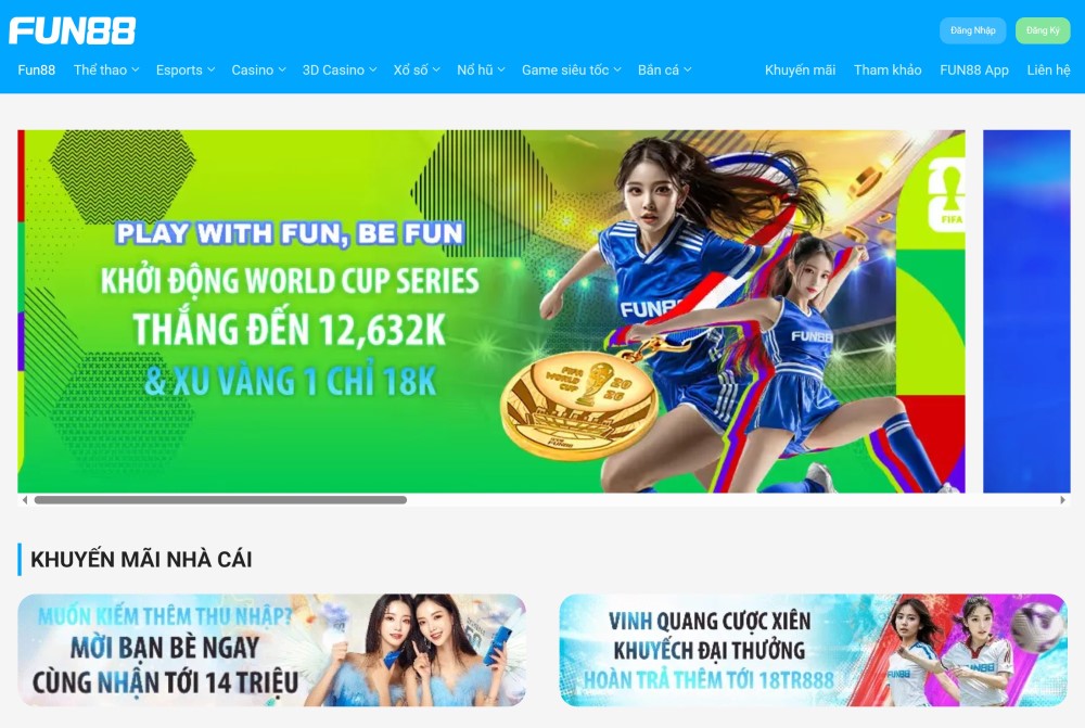 Giới thiệu nhà cái Fun88 – nền tảng cá cược trực tuyến uy tín hàng đầu châu Á Giới thiệu nhà cái Fun88 – nền tảng cá cược trực tuyến uy tín hàng đầu châu Á